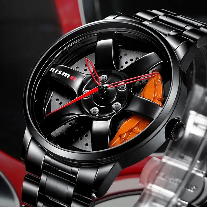 Watches Men Sports Car Men Watches Quartz Waterproof Sport Rim Hub