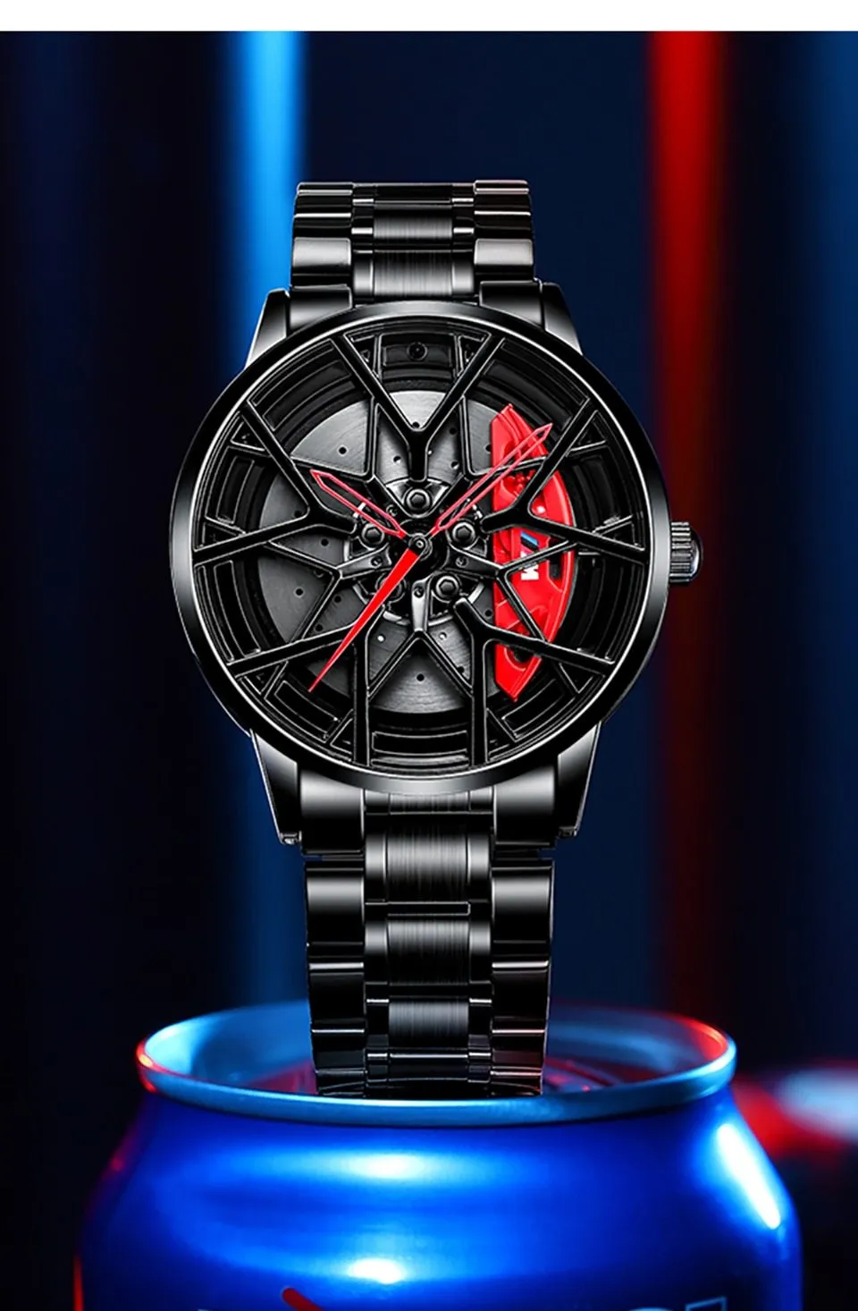 Watches Men Sports Car Men Watches Quartz Waterproof Sport Rim Hub