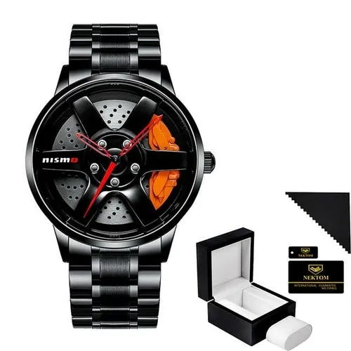 Watches Men Sports Car Men Watches Quartz Waterproof Sport Rim Hub