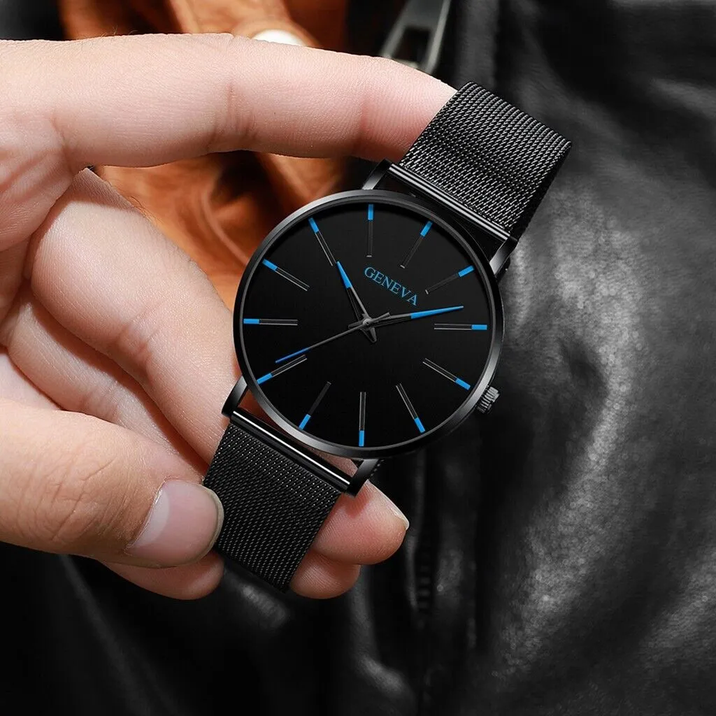 Waterproof Men's Watch Stainless Steel Quartz Luminous Classic Watches