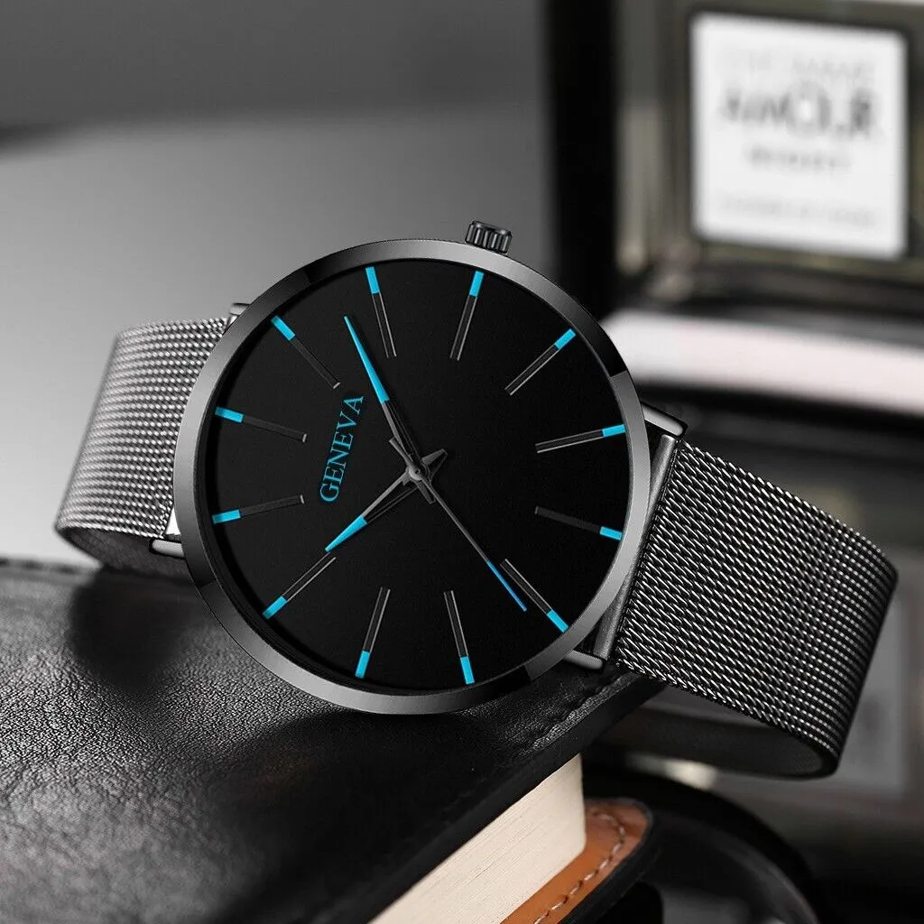 Waterproof Men's Watch Stainless Steel Quartz Luminous Classic Watches