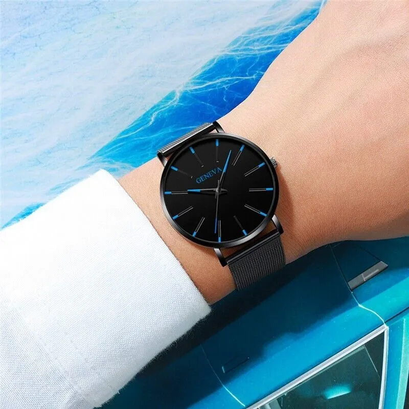 Waterproof Men's Watch Stainless Steel Quartz Luminous Classic Watches