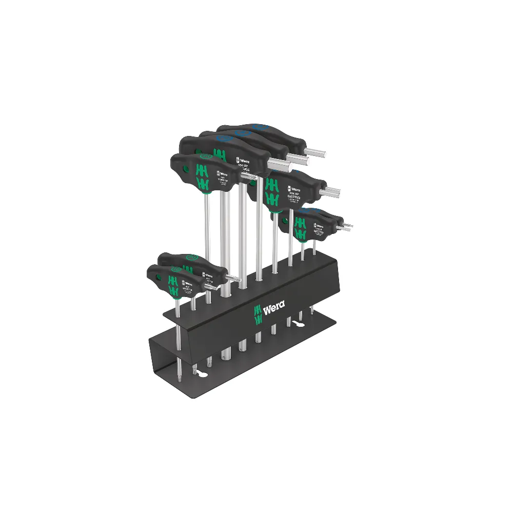 Wera Bicycle Set 6 Screwdriver Set T-Handle - Holding Function   Rack