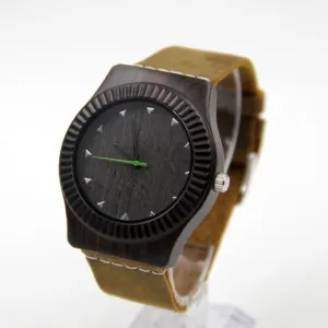 Womens Bamboo Watch with Leather Band