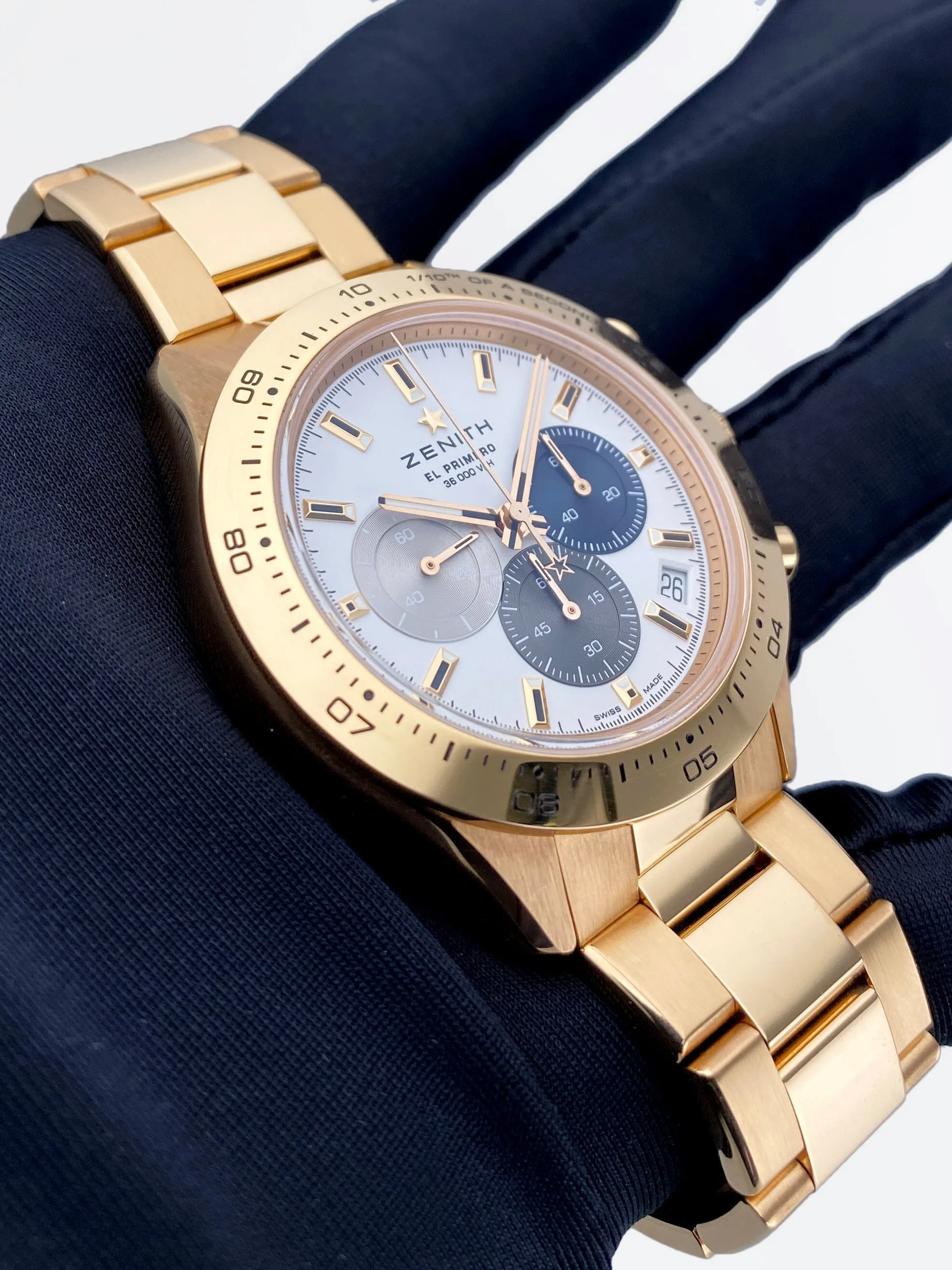 Zenith Chronomaster Sport 18.3101.3600/69.M3100 Rose Gold Mens Watch Box Papers