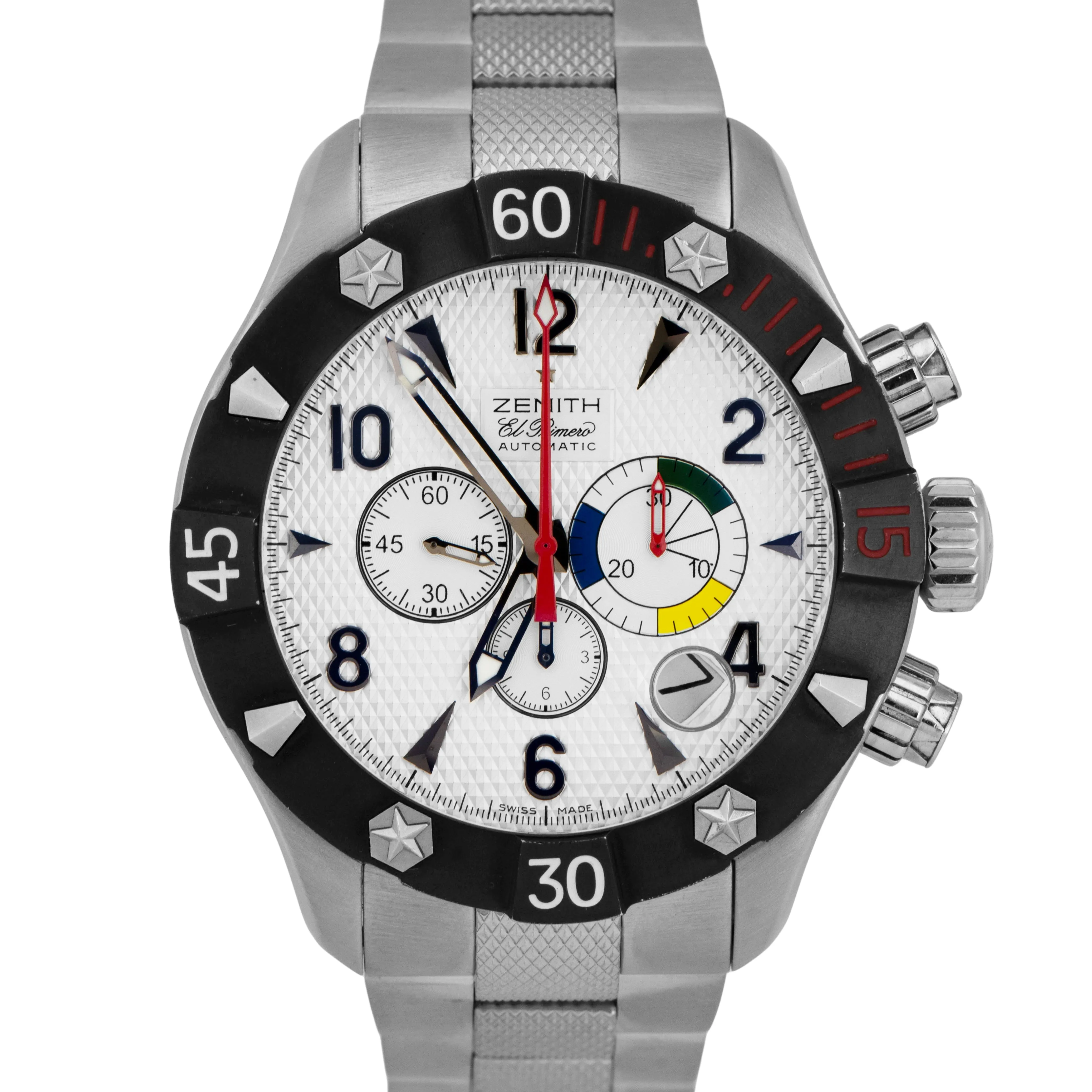 ZENITH Defy Classic El Primero Chronograph Steel Watch 03.0526.4000/01.M526 BOX