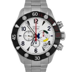 ZENITH Defy Classic El Primero Chronograph Steel Watch 03.0526.4000/01.M526 BOX